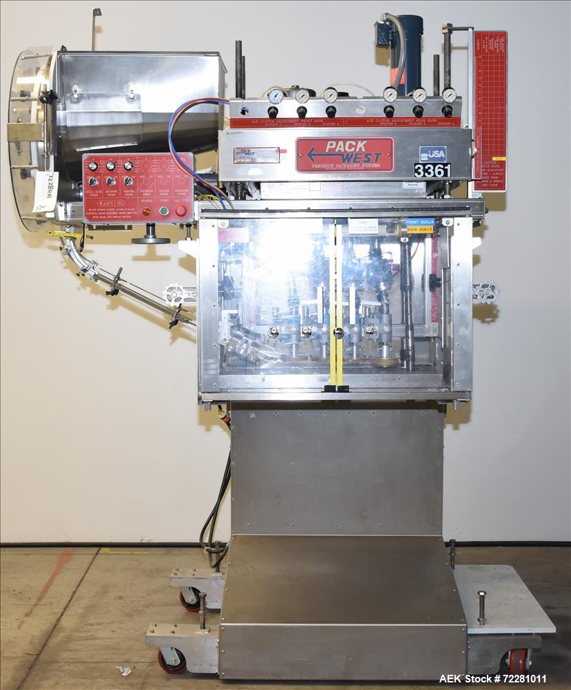 Used Pack West In Line 8 spindle Screw Capper, Model Auto 200 Capper,