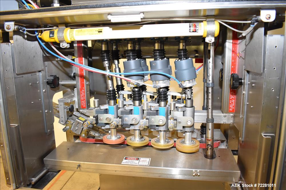 Used Pack West In Line 8 spindle Screw Capper, Model Auto 200 Capper,