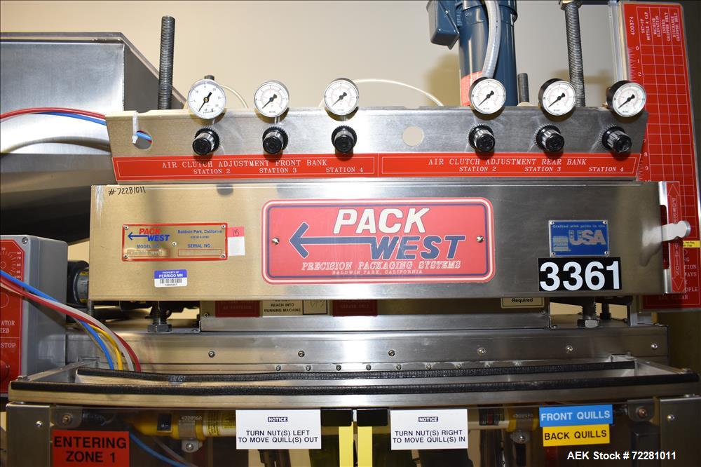 Used Pack West In Line 8 spindle Screw Capper, Model Auto 200 Capper,