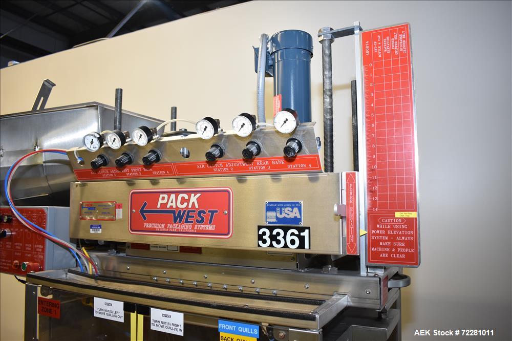 Used Pack West In Line 8 spindle Screw Capper, Model Auto 200 Capper,
