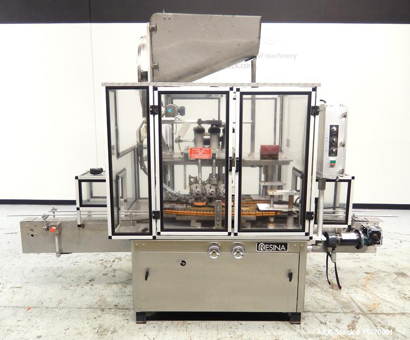 Used Resina Model UN-30 Automatic Inline Quill Capper
