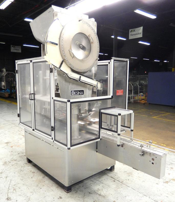 Used Resina Model UN-30 Automatic Inline Quill Capper