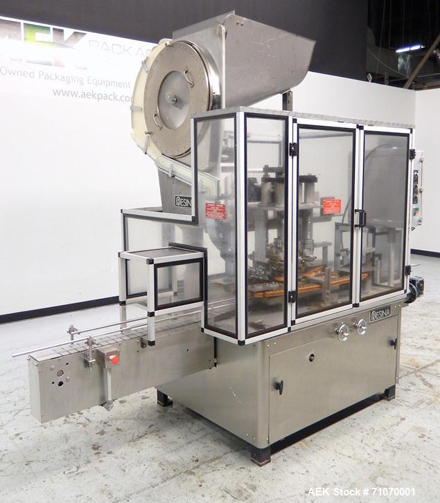 Used Resina Model UN-30 Automatic Inline Quill Capper