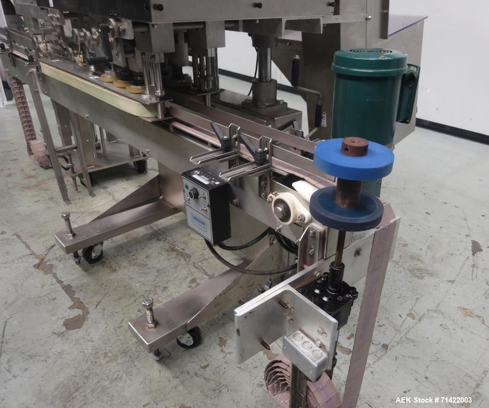 Used Surekap Model SK6000-BF6-COMBO Automatic Quill Capper with Elevator