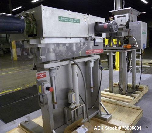 Used SureKap Fully Automatic Straight Line Six Spindle Quill Capper, Model SK6000-SP. Capacities 100 bottles per minute depending on size and conveyor speed. Cap Size Range: diameter 8mm to 110mm (Ma...