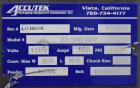 Used Industrial Packaging Accutek Model ASC-6 Automatic Spindle Capper System
