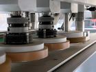 Used CVC Technologies Model CVC1205 IN-Line Spindle Capper. Capable of speeds up to 120 Bottles per minute (BPM). Cap diameter: 1 to 4-1/4