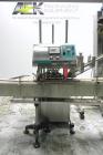 Used Inline Filling Systems inline belt capper with automatic cleated belt cap elevator. Capable of speeds up to 200 CPM (depending on cap size and container configuration). Has a container size rang...