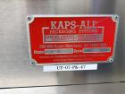 Used Kaps-All Model A6 Automatic Inline 6-Spindle Quill Capper. Machine capable of speeds from 20 to 200 bottles per minute (vary based on bottle and cap size). Can handle caps of all materials from ...