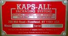 Used Kaps-All Model C8 Automatic Iline Quill Capper