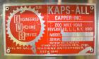 Used Kaps-All Model D Automatic Inline Screw Capper