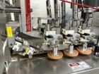 Used Pack West Model Auto 120Left to Right Automatic Inline Spindle Capper. Six (6) quill tighteners. Machine is capable of speeds from 80 to 150 caps per minute. Has a cap size range of 10mm to 120m...