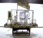 Used Resina In-Line Quill Style Capper, Model NRU-301417. (3) Sets of 2 quills, rates up to approximately 300 caps per minute. Adjustable from 10-70mm caps depending on change parts. Includes a pin s...