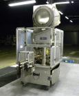 Used Resina In-Line Quill Style Capper, Model NRU-301417. (3) Sets of 2 quills, rates up to approximately 300 caps per minute. Adjustable from 10-70mm caps depending on change parts. Includes a pin s...