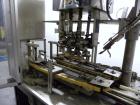 Used Resina In-Line Quill Style Capper, Model NRU-301417. (3) Sets of 2 quills, rates up to approximately 300 caps per minute. Adjustable from 10-70mm caps depending on change parts. Includes a pin s...