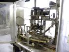 Used Resina In-Line Quill Style Capper, Model NRU-30LH49. (3) Sets of 2 quills, rates up to approximately 300 caps per minute. Adjustable from 10-70mm caps depending on change parts. Includes a pin s...
