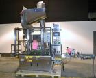 Used Resina Model NRU51 High Speed Automatic Inline Quill Capper. Machine is capable of speeds up to 300 bpm. Cap size range: 10mm to 89mm with changeparts. Equipped with dual belt gripper, H26 exten...