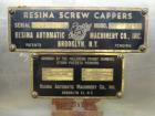Used Resina Model U40-206 Automatic Inline Capper