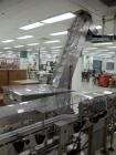 Used Resina Model U40 Automatic Inline Capper. Machine is capable of speeds up to 300 caps per minute. Is a 4 station capper with 8 spindle quills. Adjustable from 10mm-70mm caps. Has top mounted cap...