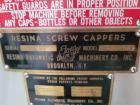 Used Resina Model U40 Automatic Inline Capper