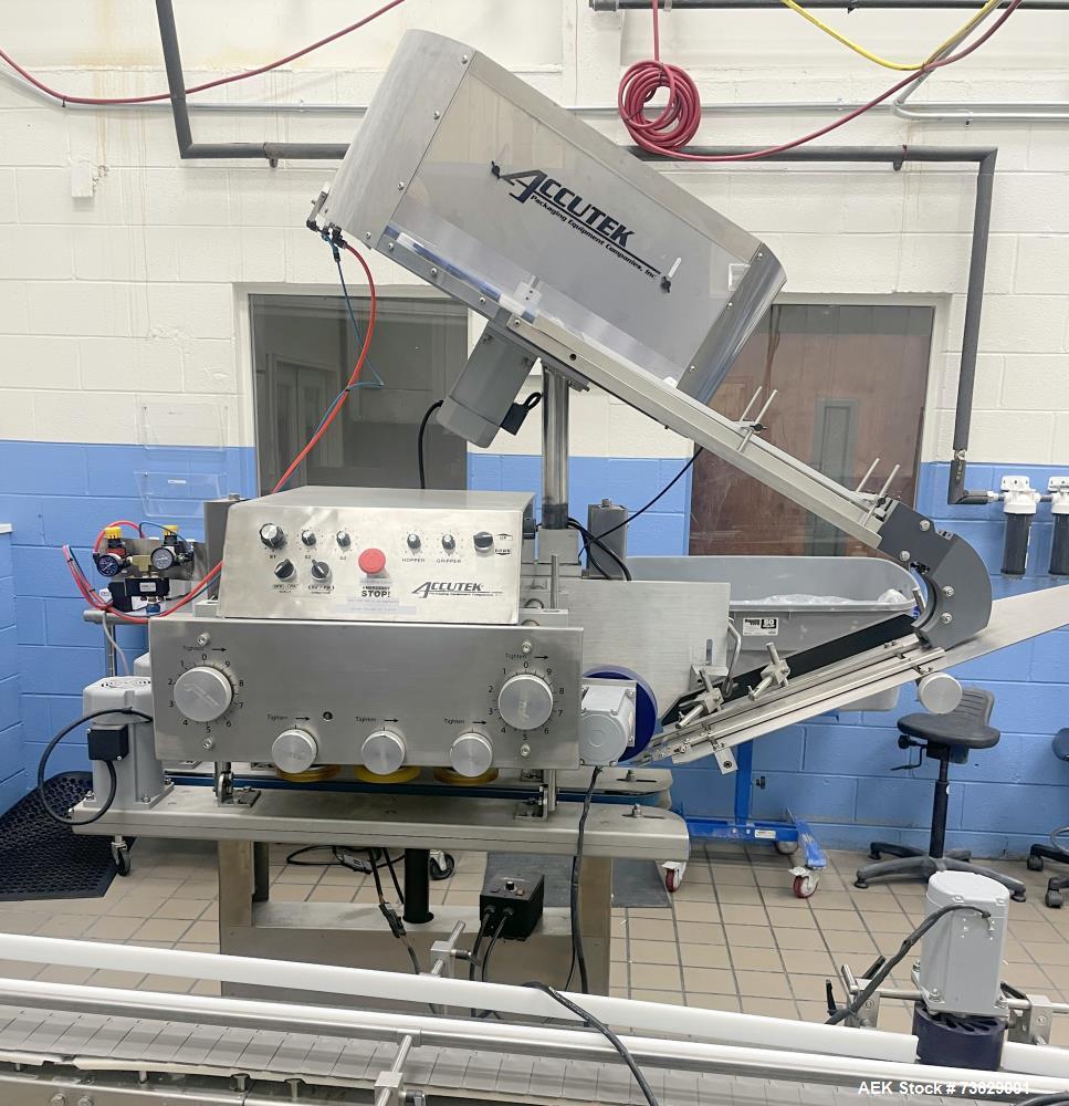 Used Accutek Model ASC-6 Automatic Spindle Capper for Sale