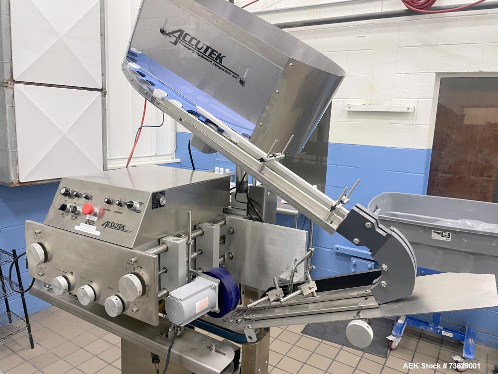 Used Accutek Model ASC-6 Automatic Spindle Capper for Sale