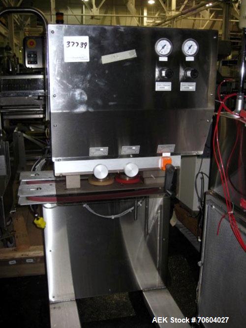 Used Kalish 5770 Retorquer. (2) Spindle, 120 volt with side bump belts, serial #07.