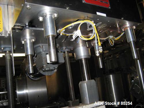 Used Kaps all Model BC Bottle Carrier/Transporter. 3/4 hp drive motor, serial #3812. Used for gap transporting between conveyors, depucking containers, bottom coding. Can handle vials to gallons with...