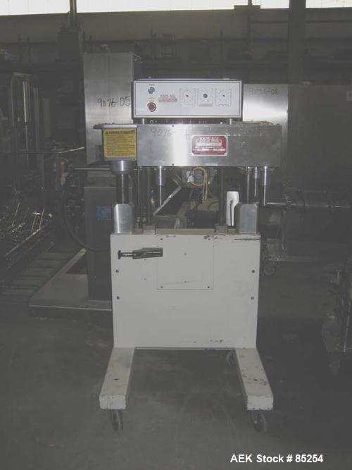 Used Kaps all Model BC Bottle Carrier/Transporter. 3/4 hp drive motor, serial #3812. Used for gap transporting between conveyors, depucking containers, bottom coding. Can handle vials to gallons with...