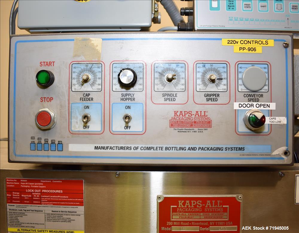 Used Kaps-All Model C8 Spindle Cap Tightener/Retorquer