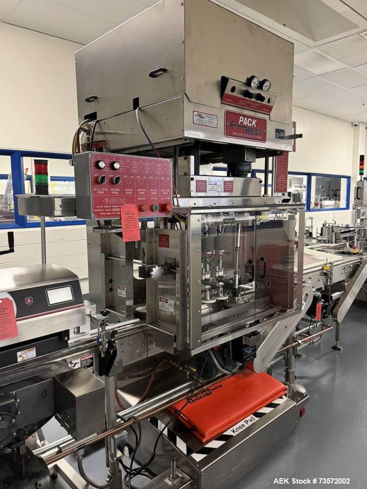 Used Pack West Auto-120-Torquer Inline 6-Spindle Capper for Sale