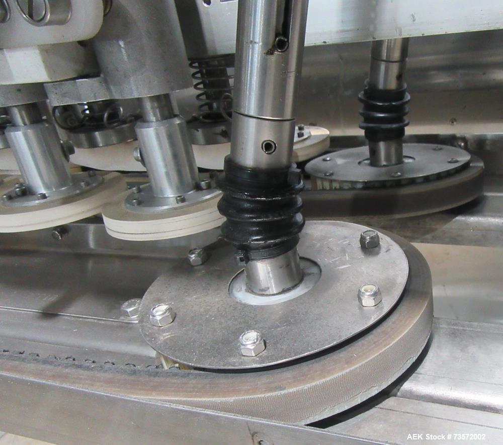 Used Pack West Auto-120-Torquer Inline 6-Spindle Capper for Sale