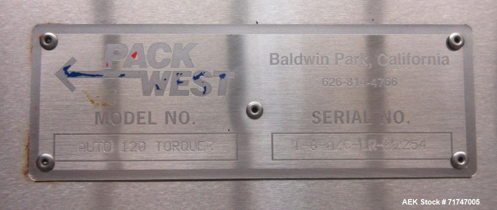 Used PackWest Auto 120 Cap Quill-Tightener Retourqer