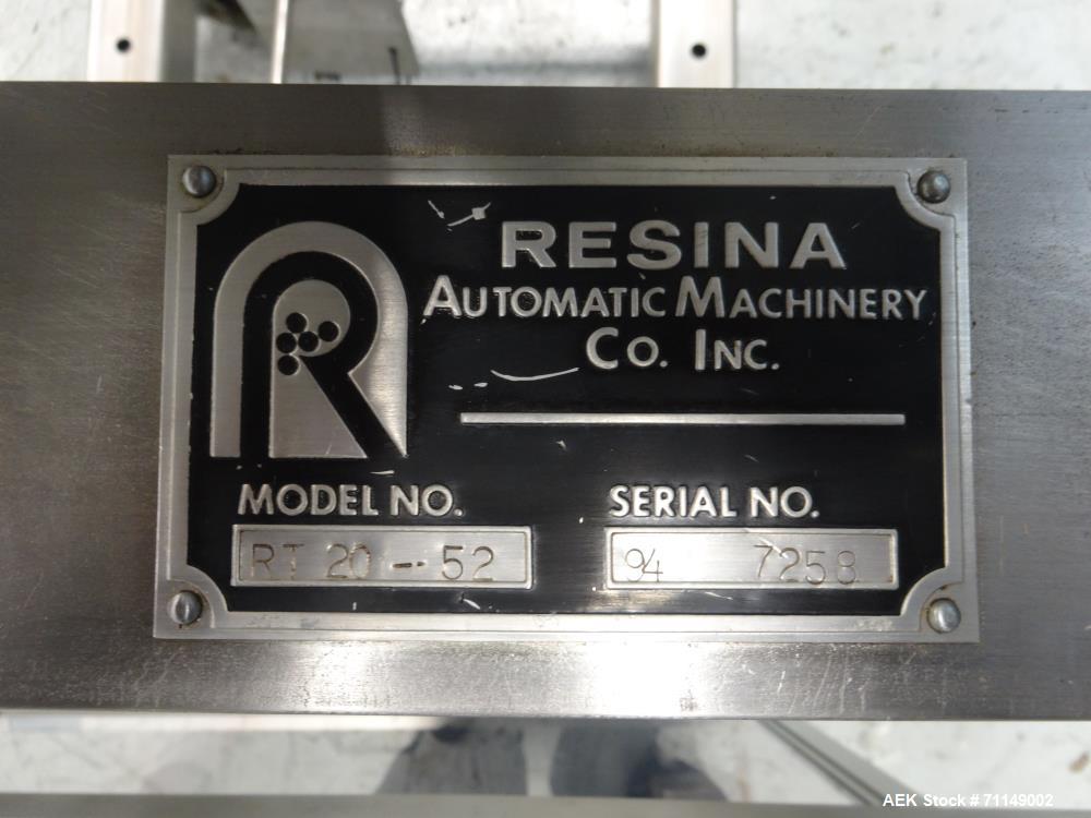 Used- Resina Model RT 20-52 Cap Tightener and Retorquer