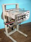 Used Elf model AC1600 (6) quill cap tightener. 3 sets of quills, last set of quills with mechanical clutch for torque application, 24 in long x 3/4 in single rubber bottle gripper belts, belt and gri...