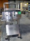 Used ELF ACT600L Automatic cap tightener. (6) Quill, rated up to 100 containers per minute. Cap size range 10mm-110mm diameter. Single belt unit C frame design. Mounted on casters. SELLING PRICE, AS ...