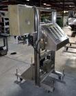 Used ELF ACT600L Automatic cap tightener. (6) Quill, rated up to 100 containers per minute. Cap size range 10mm-110mm diameter. Single belt unit C frame design. Mounted on casters. SELLING PRICE, AS ...