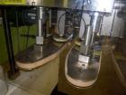 Used Kaps-All Model F4 Inline Quill Cap Tightener/Retorquer. Capable of speeds over 150 BPM. Cap size range: 13 to 70mm. Has single belt side grippers, C frame design with painted base. Last used in ...