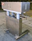 Used Healthstar Puretorque Cap Tightener & Retorquer, Model PT 500. Capable of speeds over 200 bottles per minute. Has six quills and single side belt grippers (double grip station can be added for t...