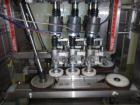 Used Pack West Auto Model AC-120 Cap Tightener & Retorquer. Capable of speeds up to 150 containers per minute. Cap size range: up to 53mm. All stainless steel frame. C frame design, mounts over exist...