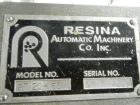 Used Resina Model RT20-53 Cap Tightener Retorquer. Capable of speeds up to 90 bottles per minute. Cap size range: 13mm to 38mm. C frame desing, has two sets of cap tightening wheel, single side belt ...