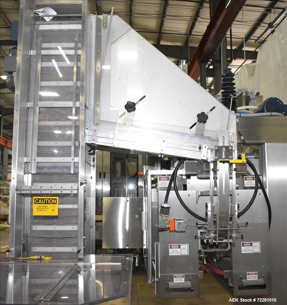 Used Pack West Model In-Line VS Snap Capper/Dose Cup Applicator.