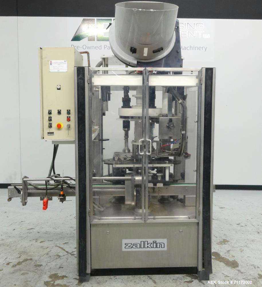 Used Zalkin Model CA3 Rotary Chuck/Snap Capper.