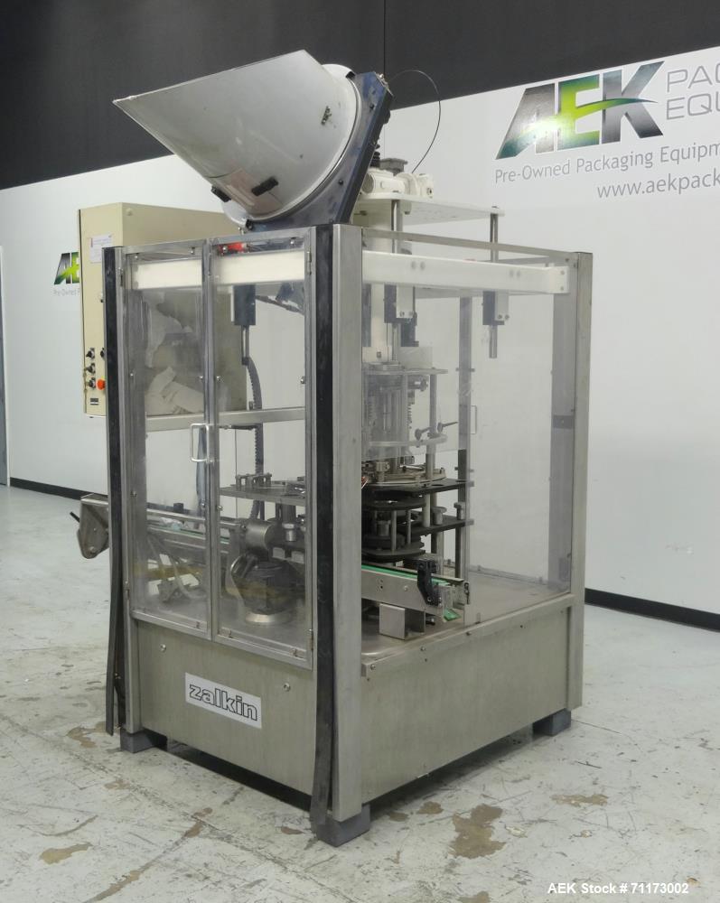 Used Zalkin Model CA3 Rotary Chuck/Snap Capper.