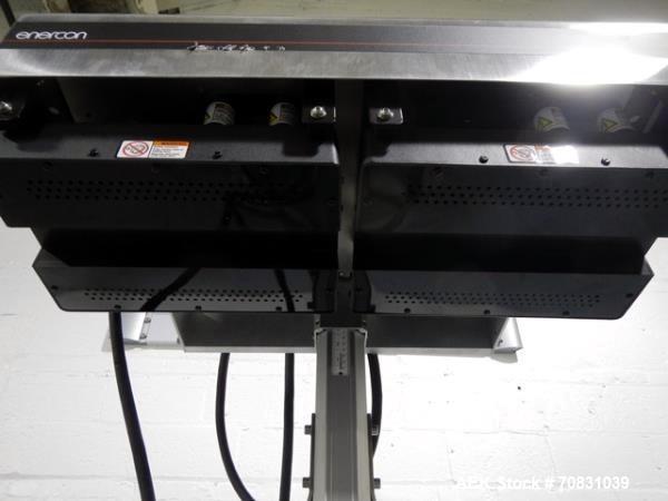 Used Enercon Super Seal Max Model LM4989-02 Induction Sealer. 2.5" Wide x 28" long seal section, 240 volt, serial# C25570-03, new 2011. 4KW Unit