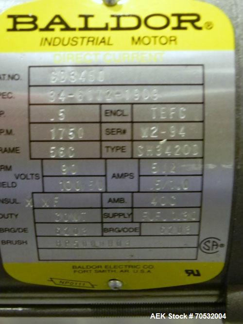 Used Enercon Industries Model Compak 3200 Induction Sealer. Machine is built with a Garvey 9600 series conveyor with a 71” long belt by 5” wide. Machine also has a Enercon Model Mobile Cart IM3352-03...