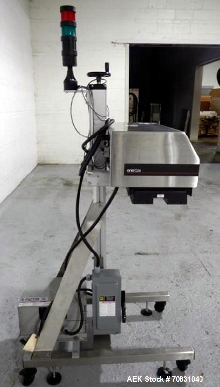 Used Enercon Super Seal Max Model LM4989-02 Induction Sealer. 2.5" Wide x 28" long seal section, 240 volt, serial# C25570-02, new 2011. 4KW Unit