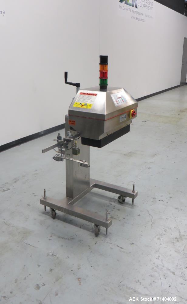 Used Kapsall Model AM-250 2.5Kw Automatic Waterless Induction Foil Cap Sealer