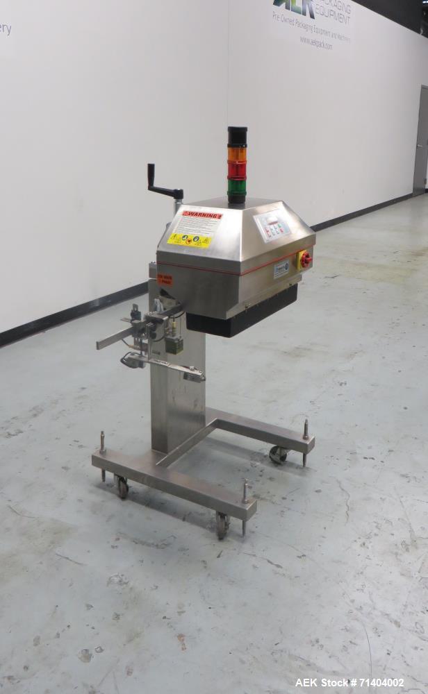 Used- Kapsall Model AM-250 2.5Kw Automatic Waterless Induction Foil Cap Sealer