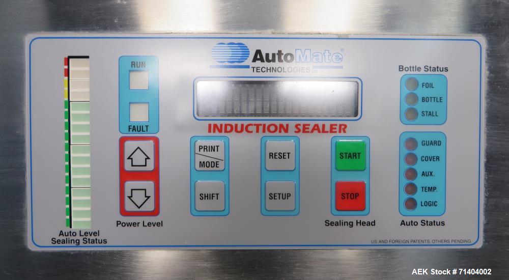 Used Kapsall Model AM-250 2.5Kw Automatic Waterless Induction Foil Cap Sealer